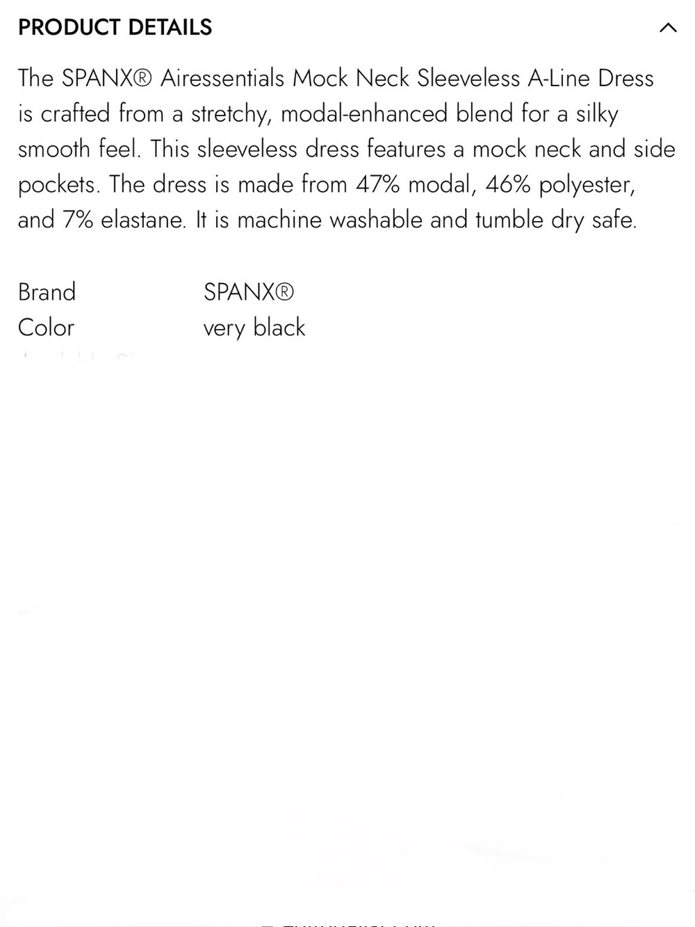 SPANX Black Air Essentials Mock Neck Sleeveless Dress - Picture 8 of 15